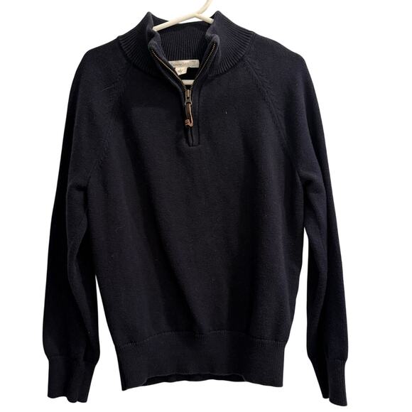 Crewcuts Other - Crewcuts J.Crew Size Small 6 - 7 Boys Navy Quarter Zip Cotton Cashmere Sweater